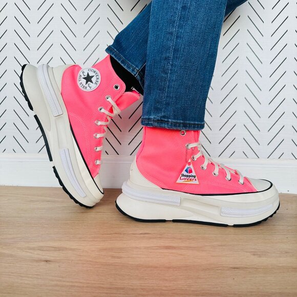 ❤️Converse Run Star Hike Legacy CX Hi Sz 8.5 Women Shoes Electric Pink A05012C❤️ - Picture 3 of 13